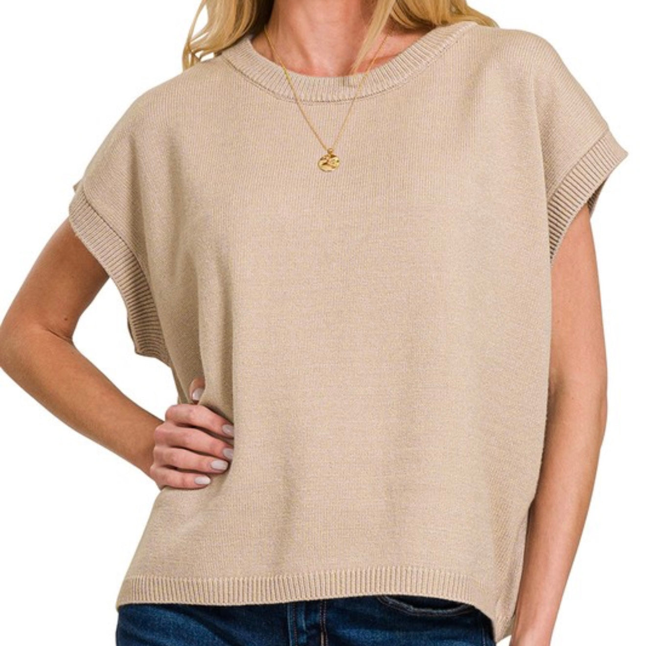 Oversized Viscose Sweater Top