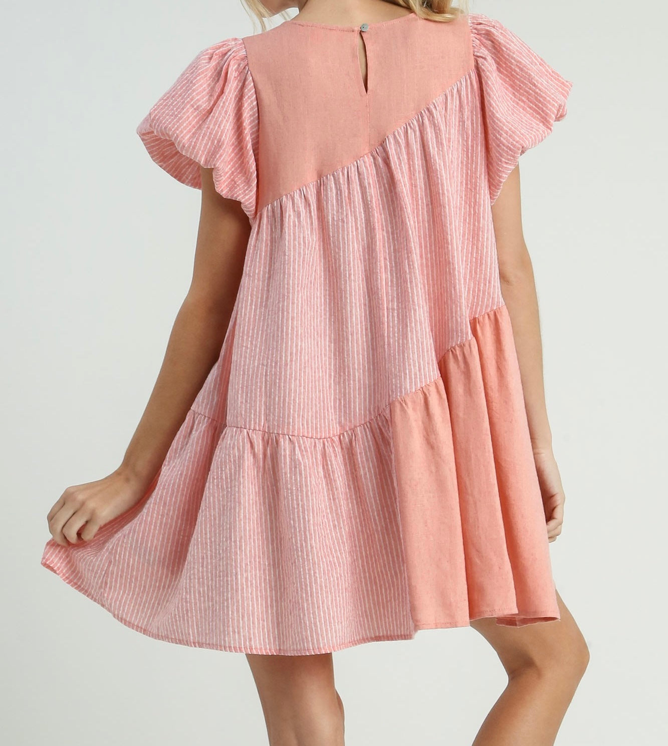 Blush Sweet Spring Flutter Dress