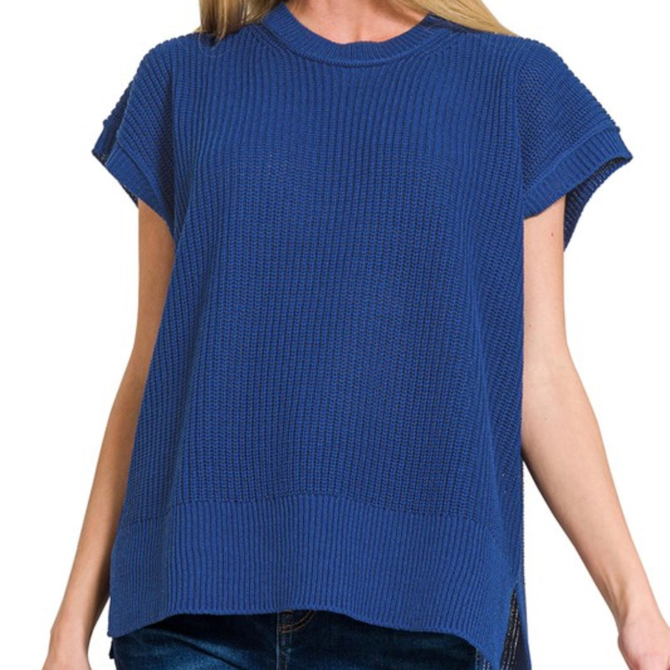 Oversized Crewneck Sweater Top