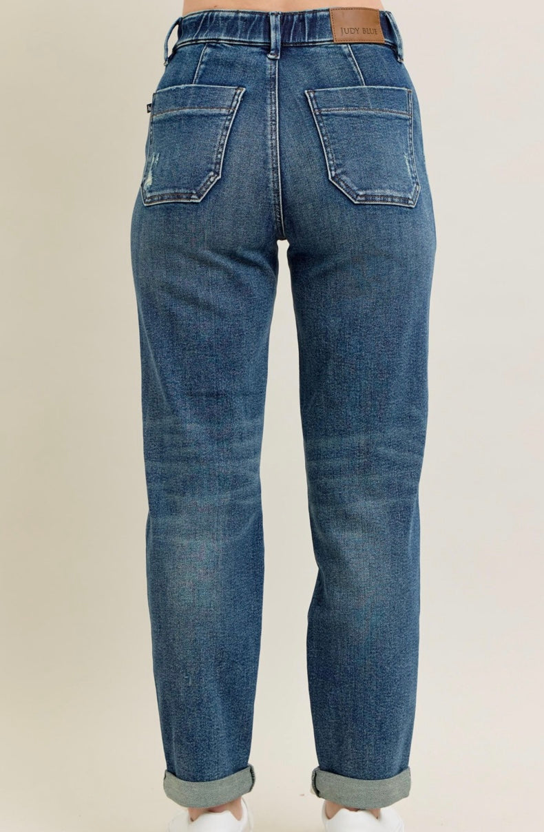 Judy Blue High Waisted Vintage Jogger Jeans - 88971