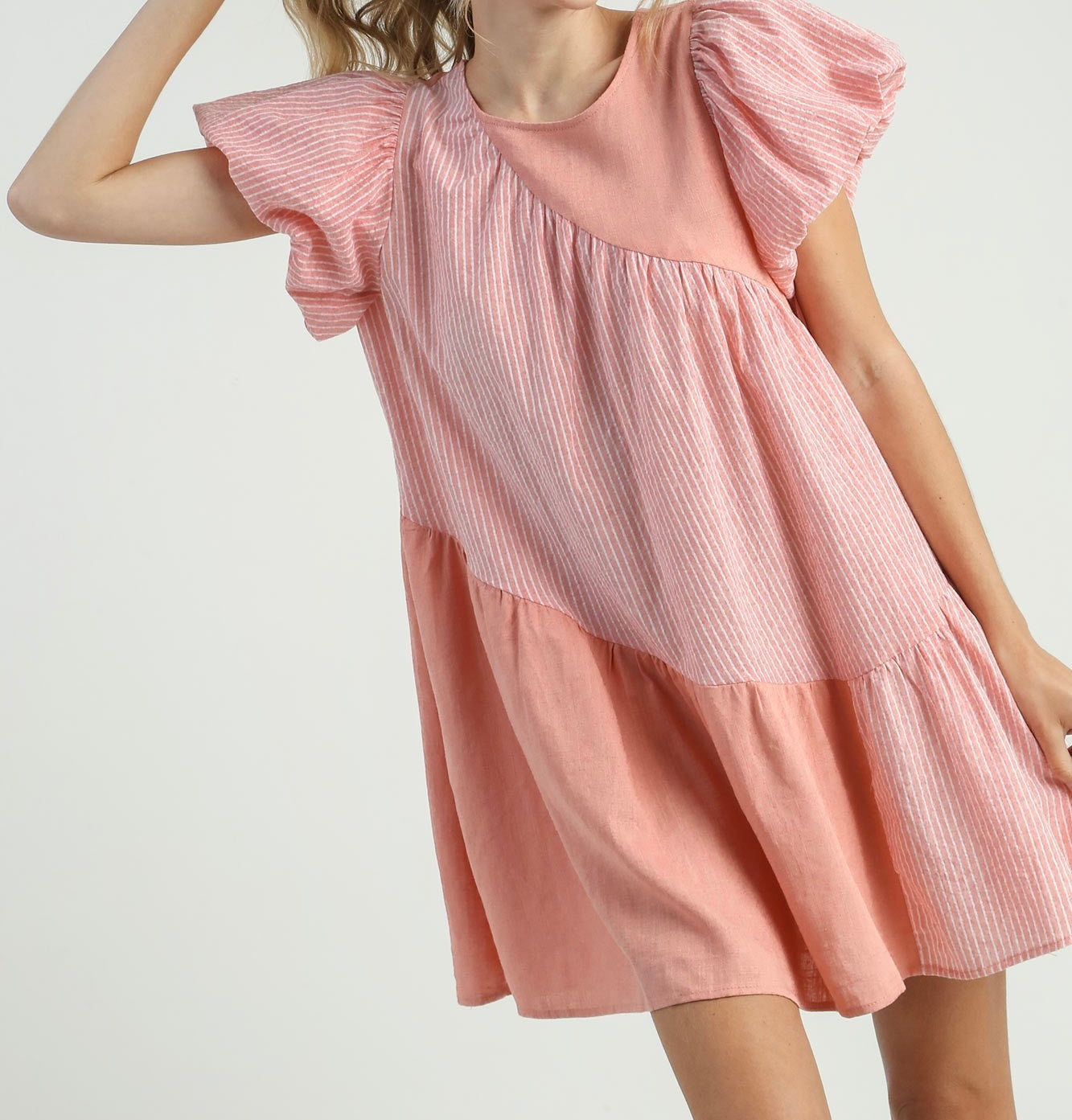 Blush Sweet Spring Flutter Dress