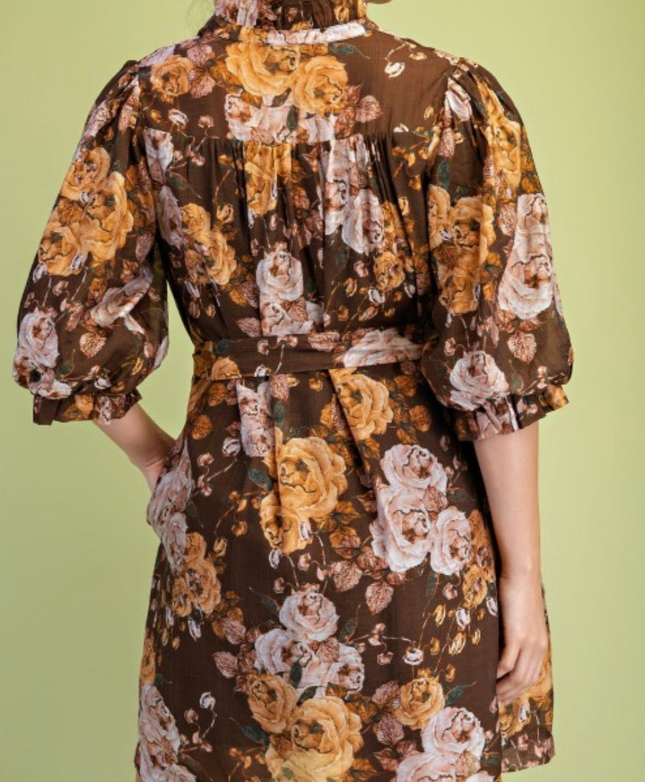 Brown Sugar Blossom Dress