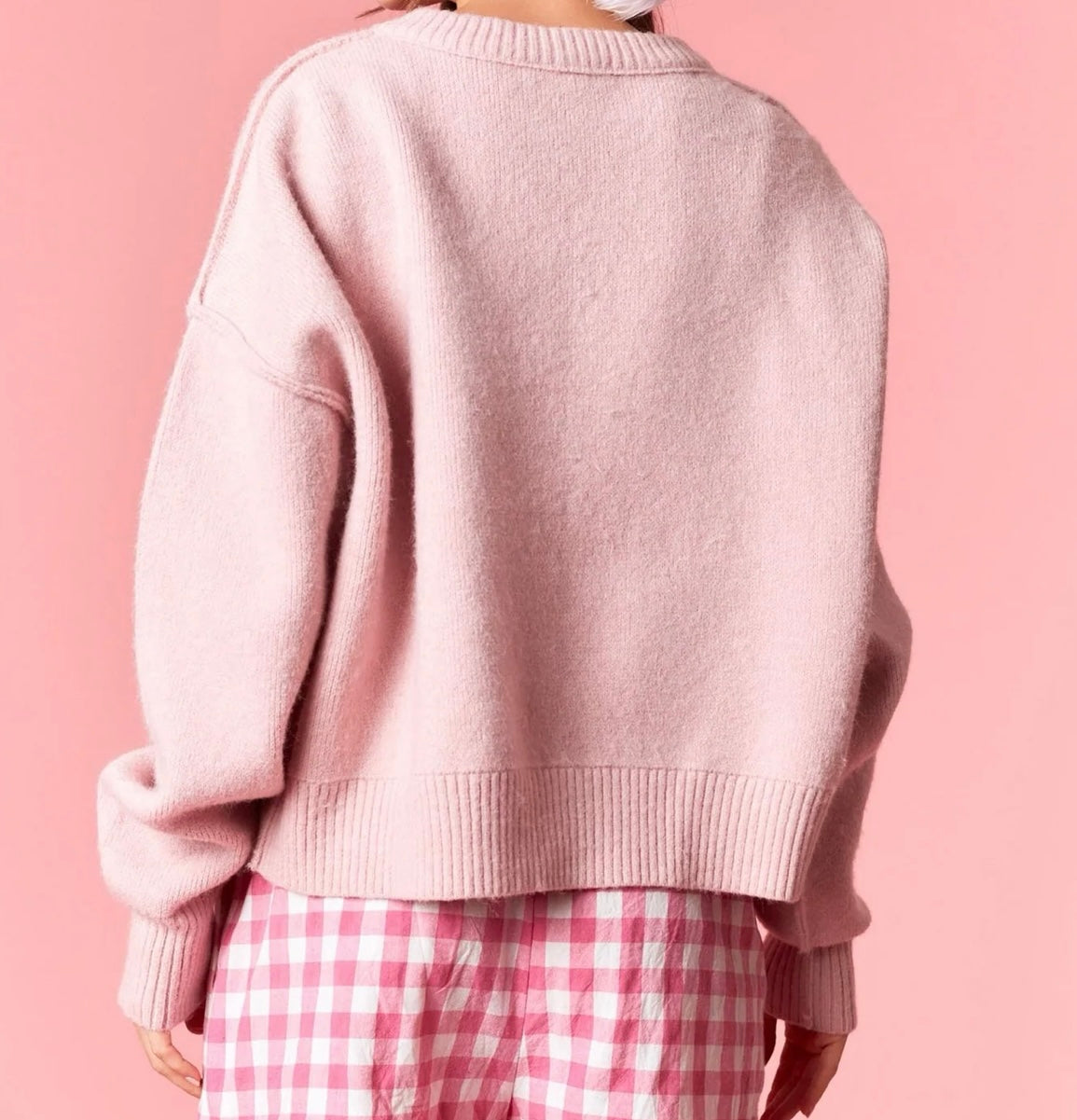 Pink Christmas Santa Sweater