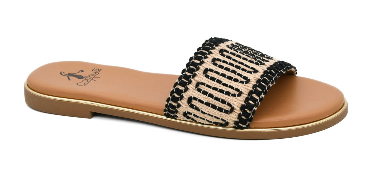 Corkys Here For A Good Time Black Sandals