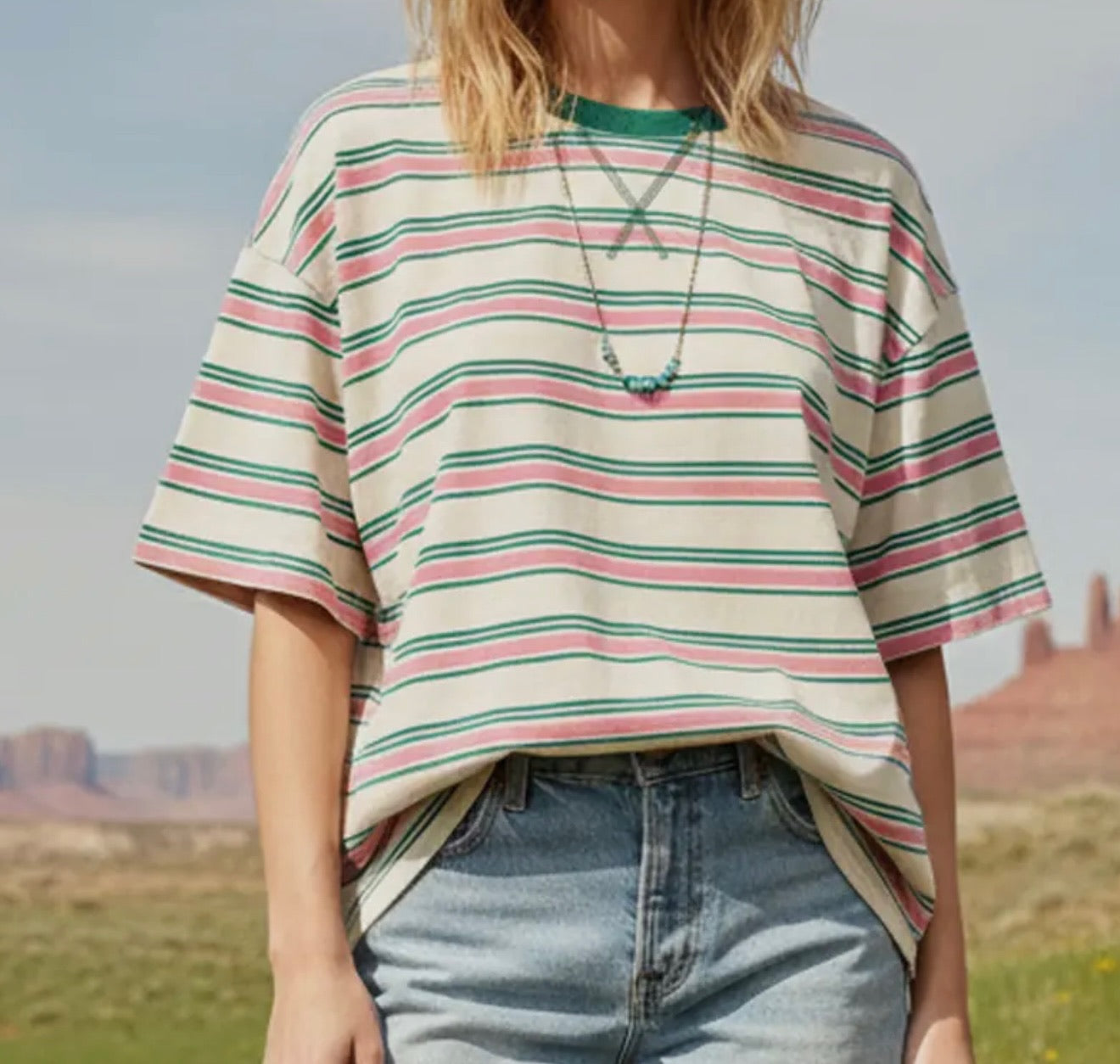 Sunset Highway Striped Top