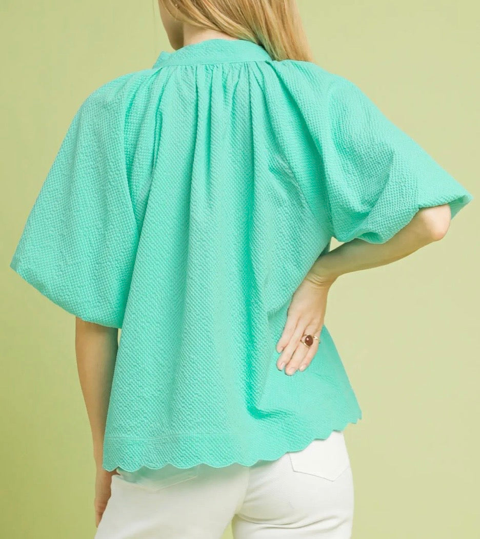 Tidepool Textured Top
