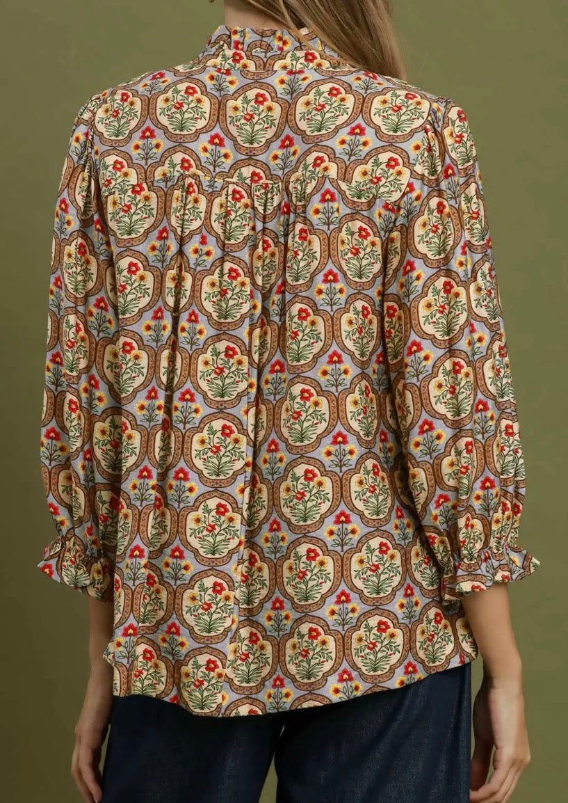 Autumn Tapestry Boho Top