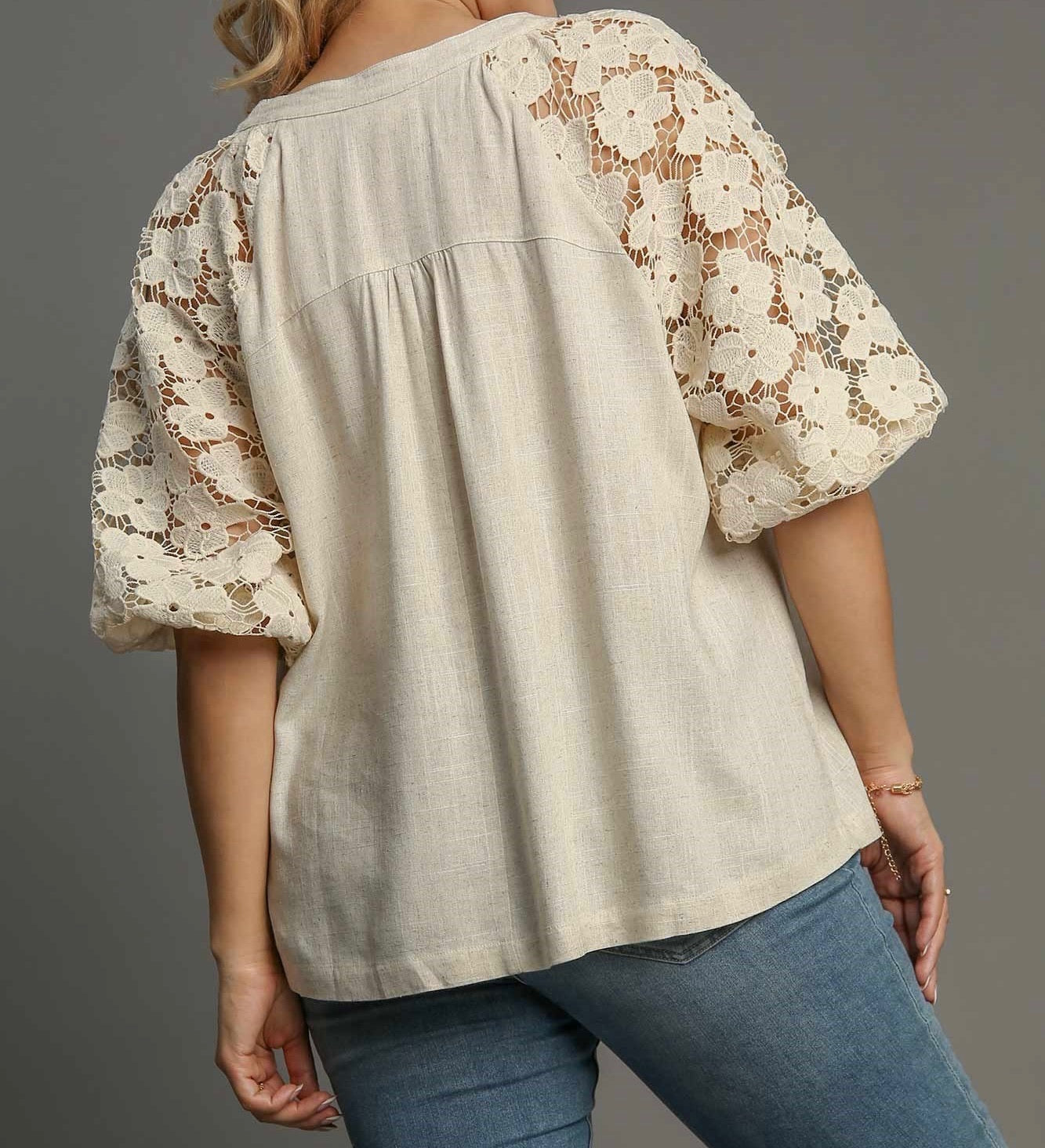 Buttermilk Lace Top