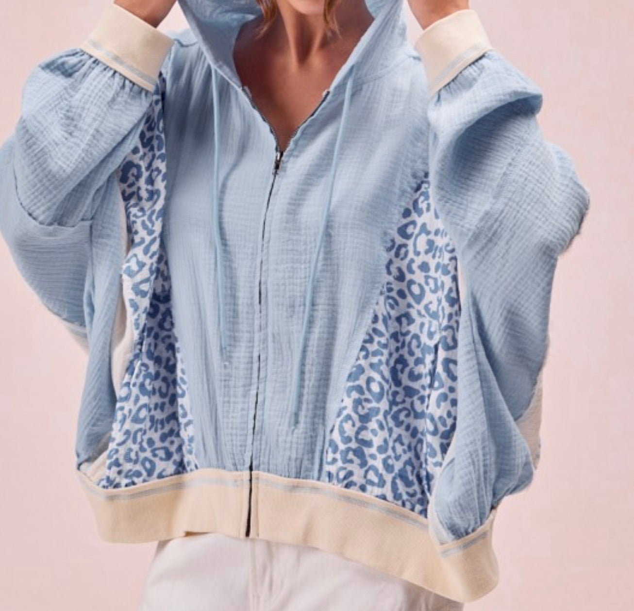 Seaside Spots Linen Jacket