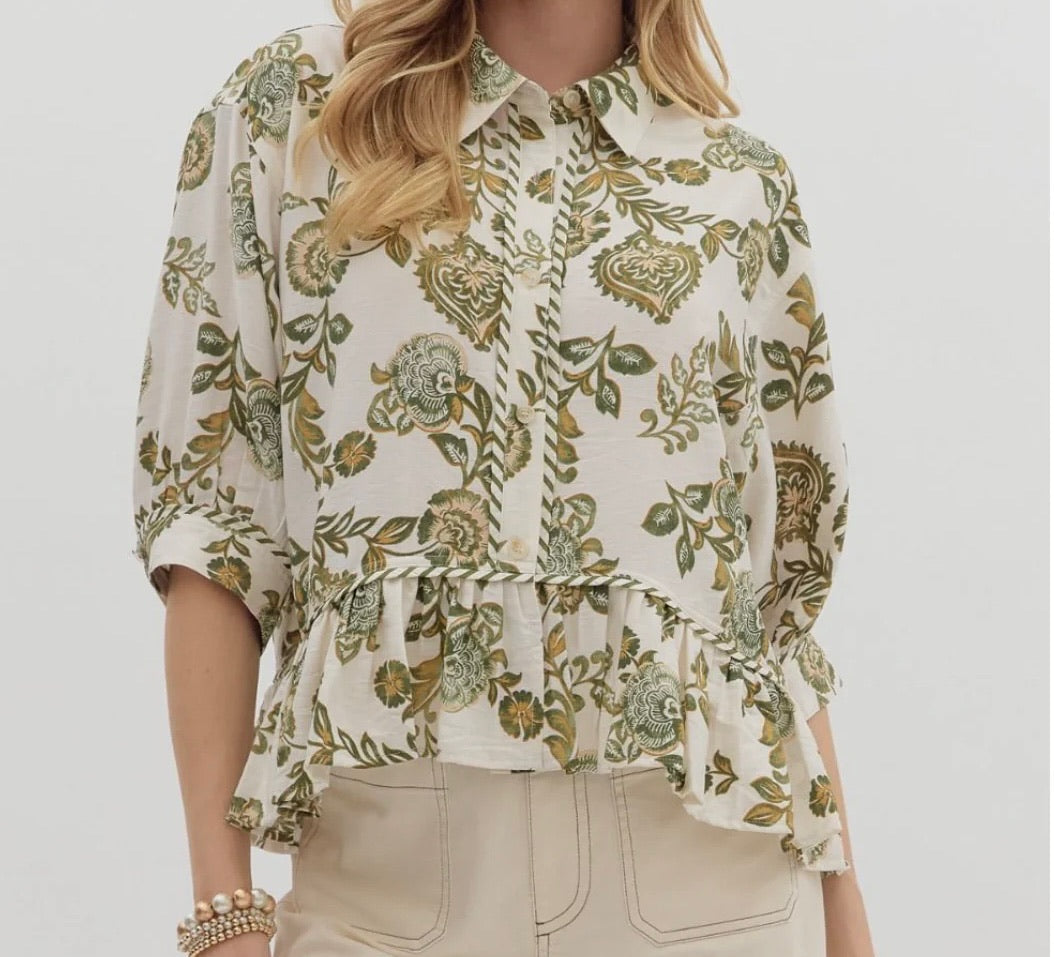 Green With Ivy Top