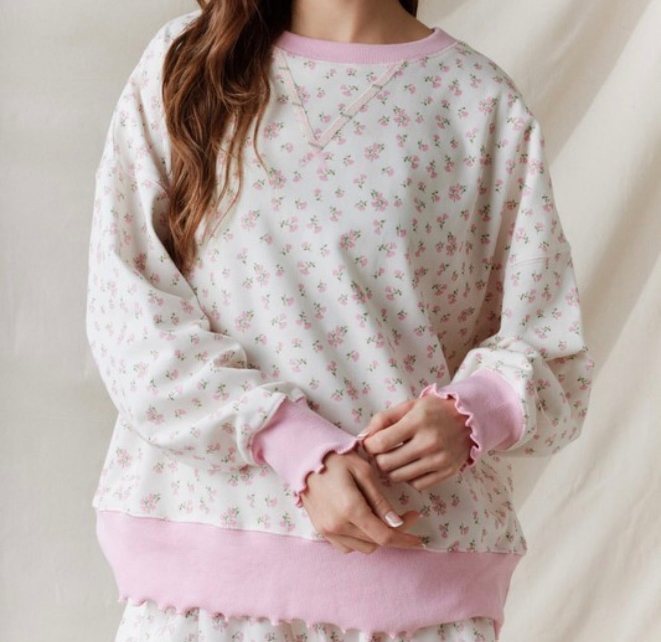 Main Character Floral Pullover