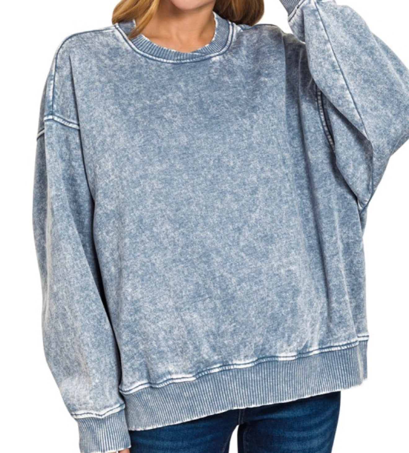 Comfort Zone Washed Pullover