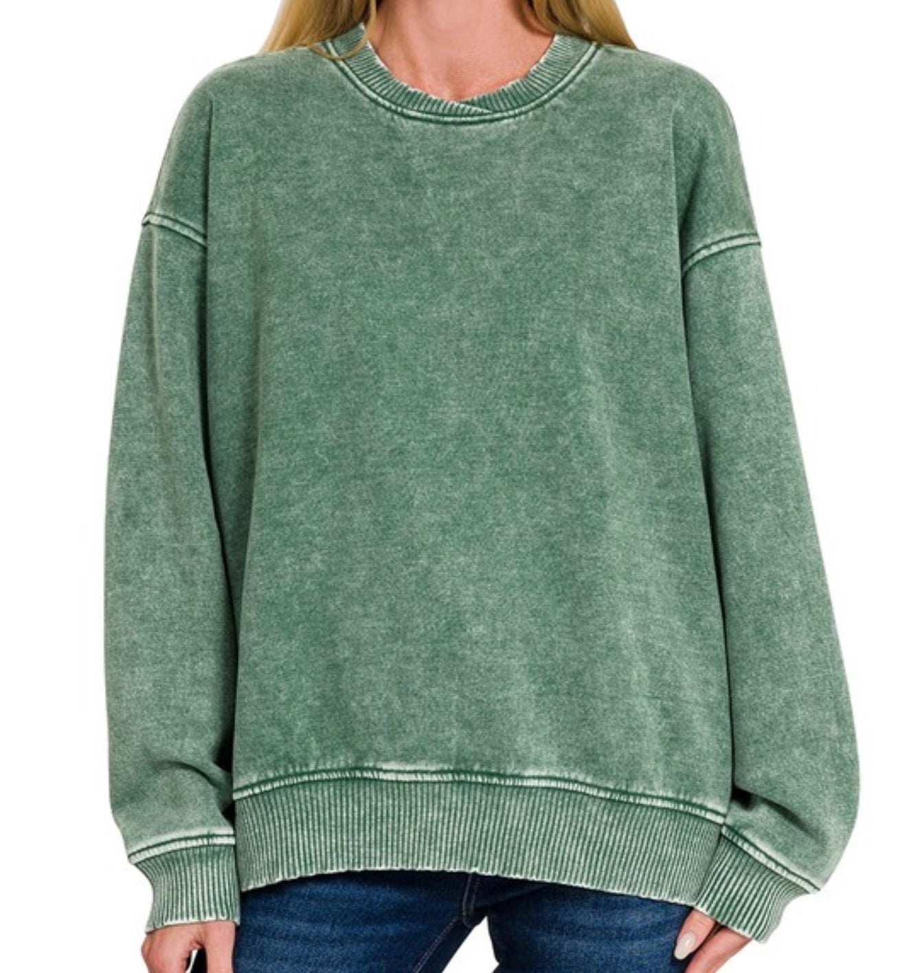 Comfort Zone Washed Pullover