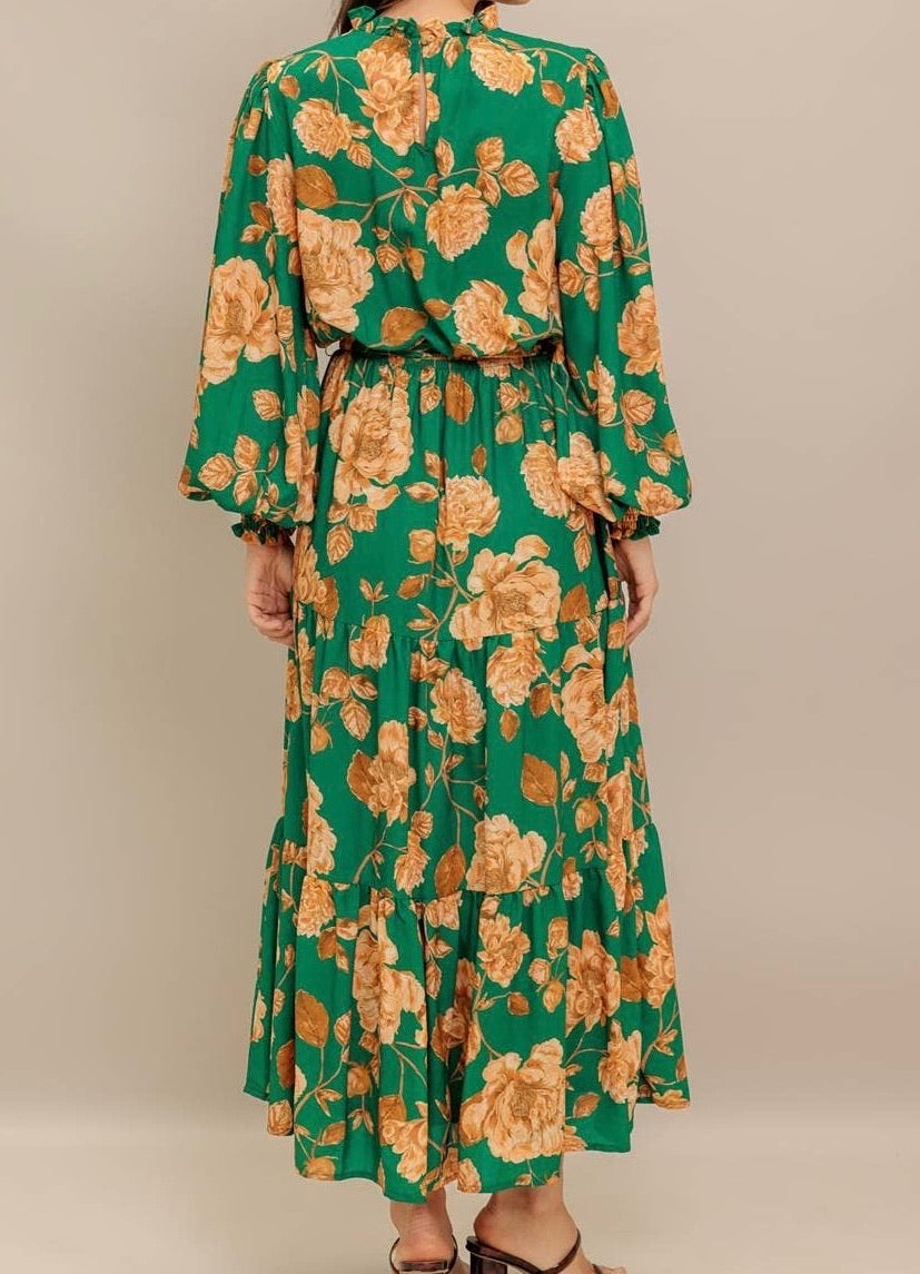 Amber Hour Golden Blooms Dress