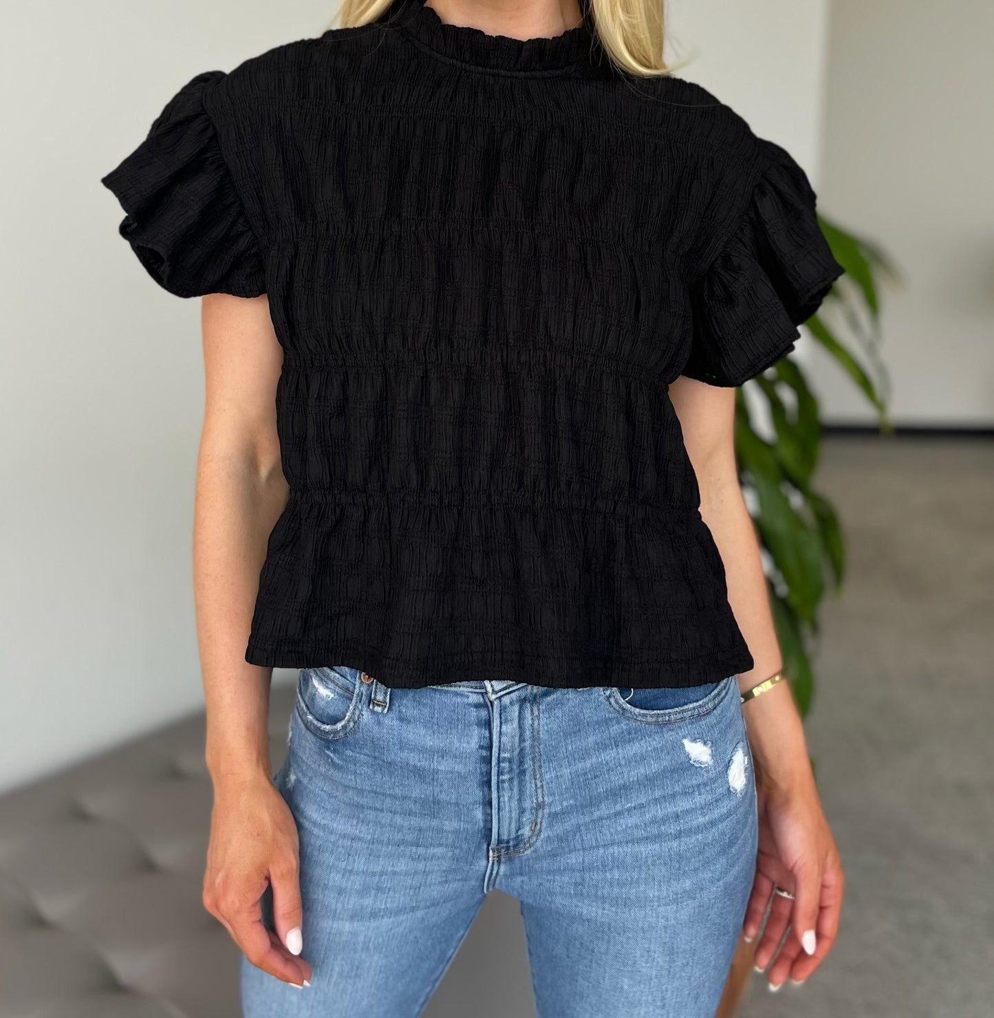 Autumn Embrace Smocked Top