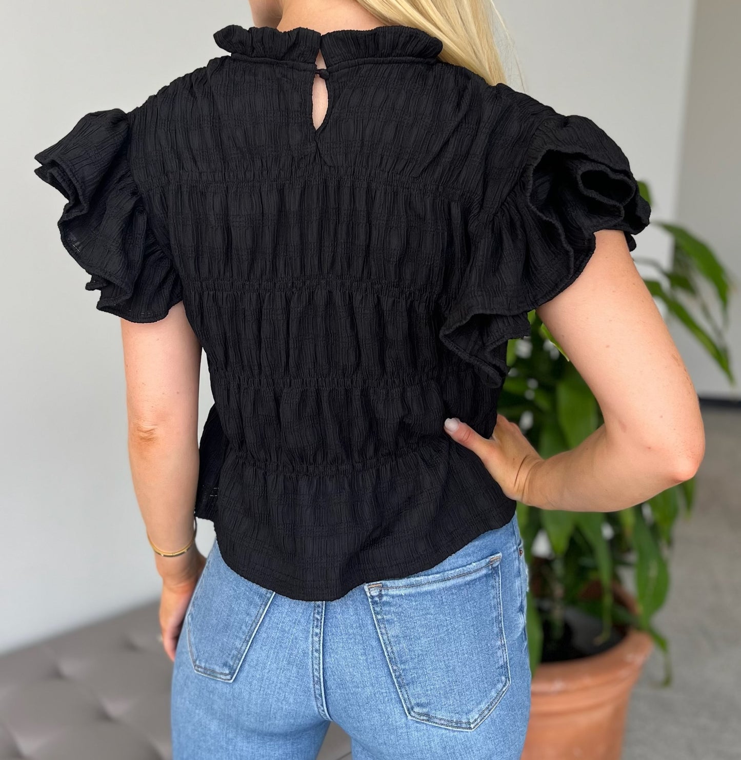 Autumn Embrace Smocked Top