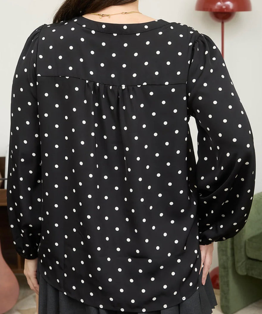 Black Cat Energy Button Up Top