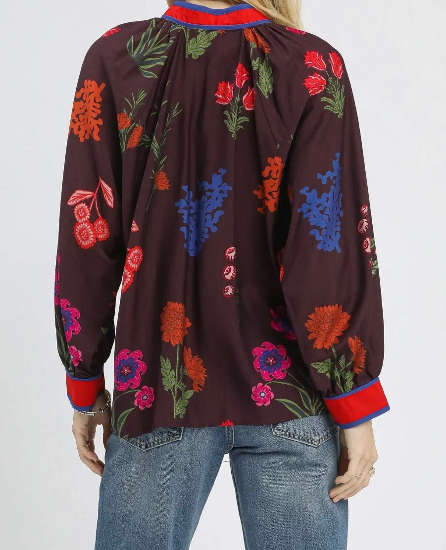 Mulled Berry Tunic Top