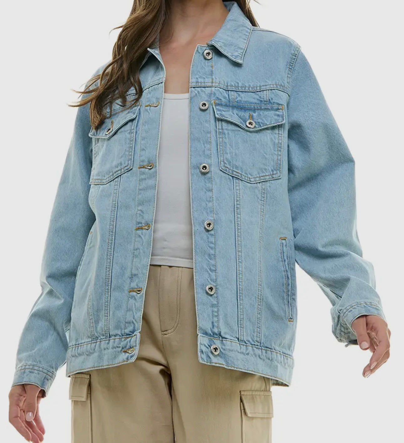 Boyfriend Relaxed Fit Denim Jacket