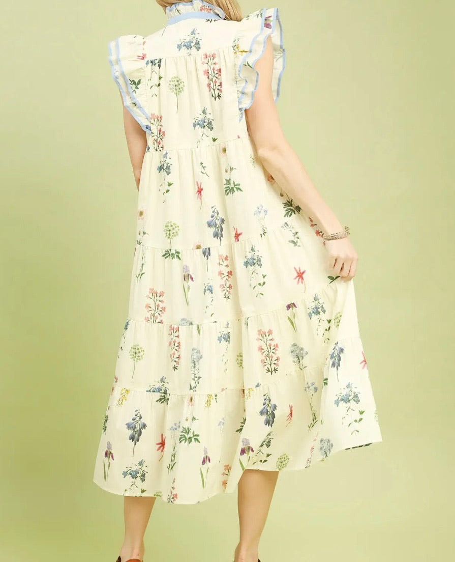 Blue Skies & Blossoms Dress
