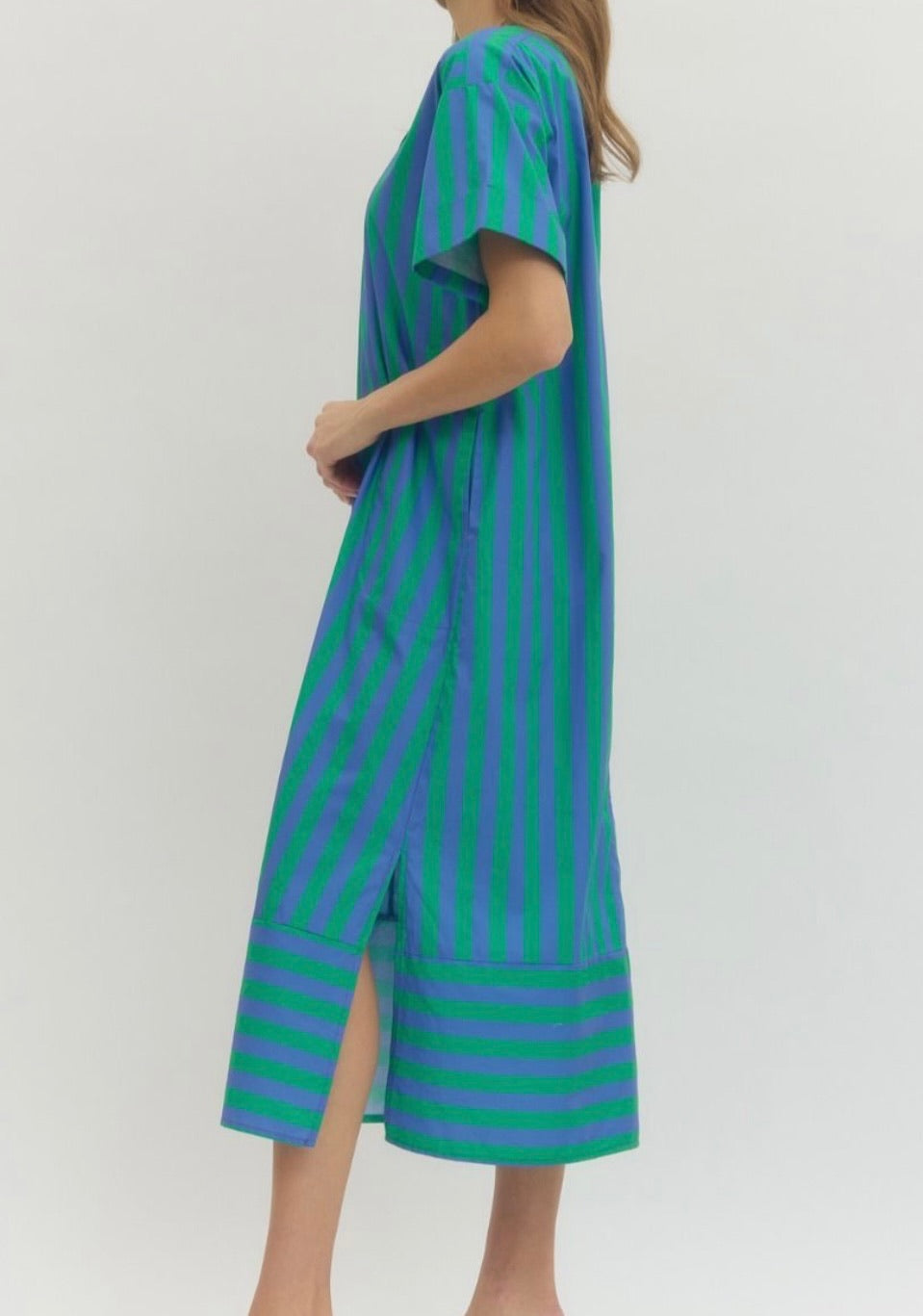 Vacation Calling Striped Maxi Dress