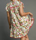 Blooming Rose Ruffle Detail Dress
