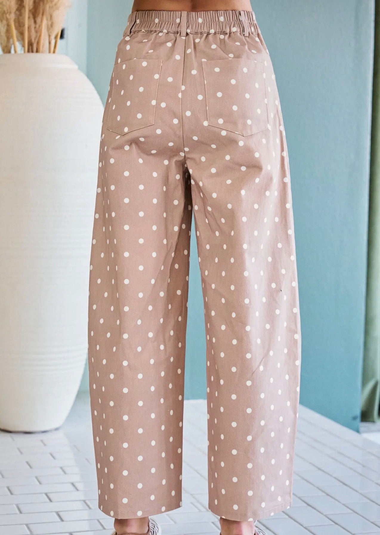 Polka Dot Wide Leg Pants