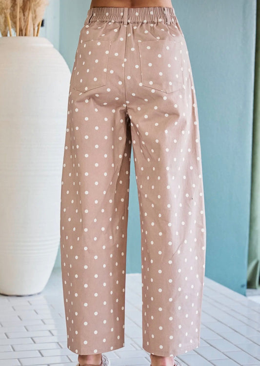 Polka Dot Wide Leg Pants