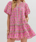 Pretty In Pink Floral Print Dress
