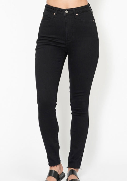 Judy Blue High Waisted Black Skinny Fit Jeans - 88865