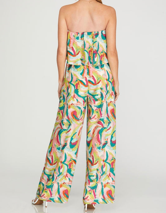 Lagoon Dreams Ruffle Jumpsuit