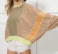 Stripe Mix & Match Oversized Pullover