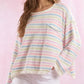 Multi Color Striped Loose Fit Top