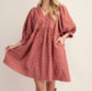 Mulled Rose Mini Dress