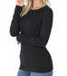 Brushed Basic Long Sleeve Round Neck Tee