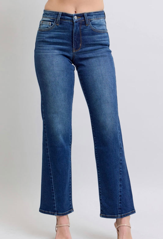 Judy Blue Mid Rise Straight Fit Jeans - 82629