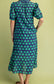 Sapphire Sprig Button-Front Dress