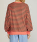 Long Sleeve Knit Striped Sweatshirt