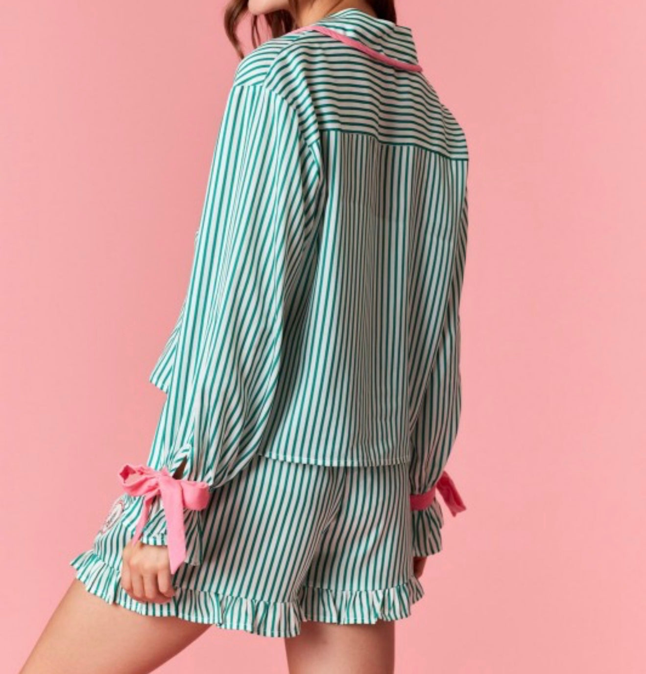 Christmas Candy Striped Pajama Set