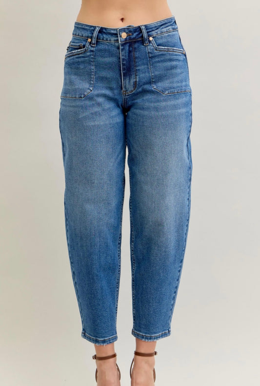 Judy Blue High Waisted Barrel Jeans - 881012