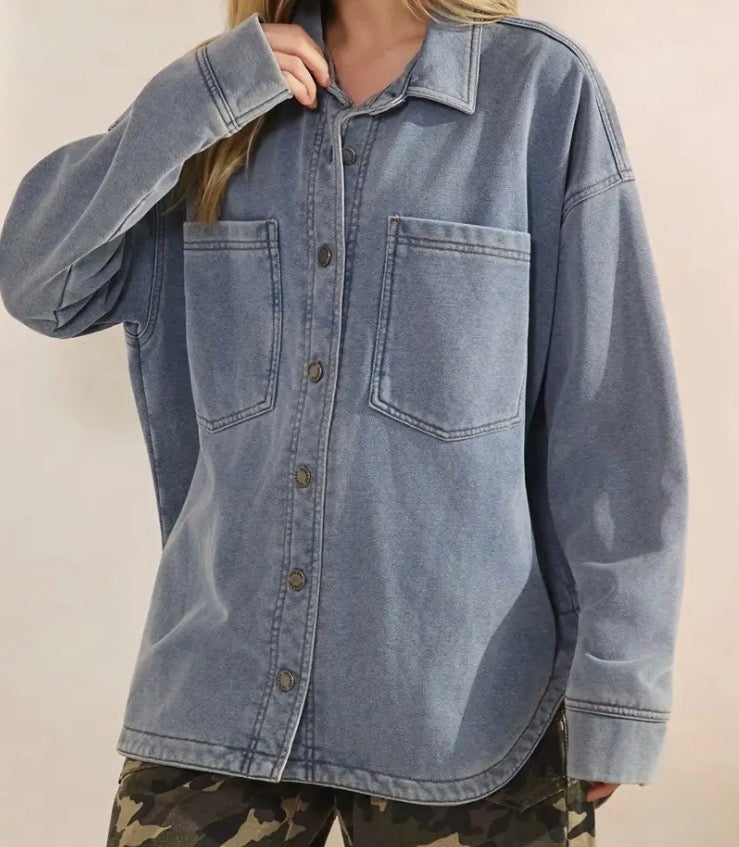 Boyfriend Fit Denim Jacket
