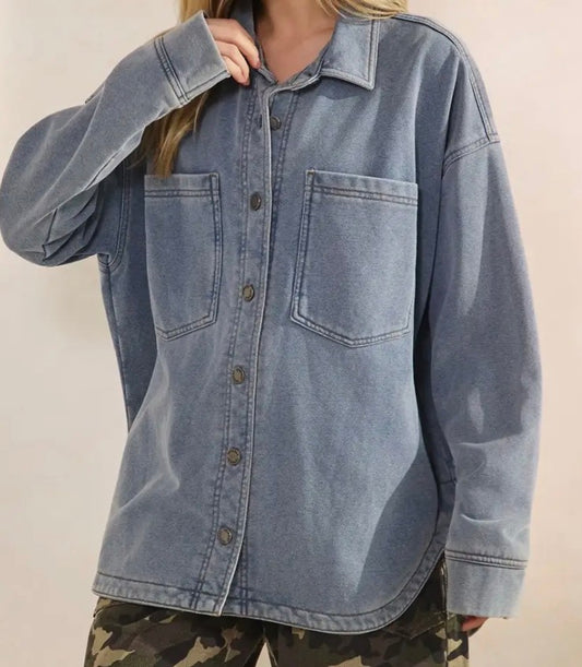 Boyfriend Fit Denim Jacket