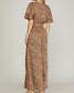 Smocked Waist Wide Leg Printed Jumpsuit