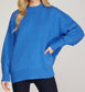 Drop Shoulder Mock Neck Sweater