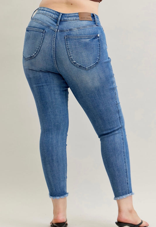 Judy Blue High Waisted Skinny Fit Jeans Plus - 88990