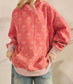 Coral Floral Printed Hoodie
