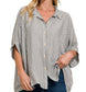 Coastal Striped Short Sleeve Button Down