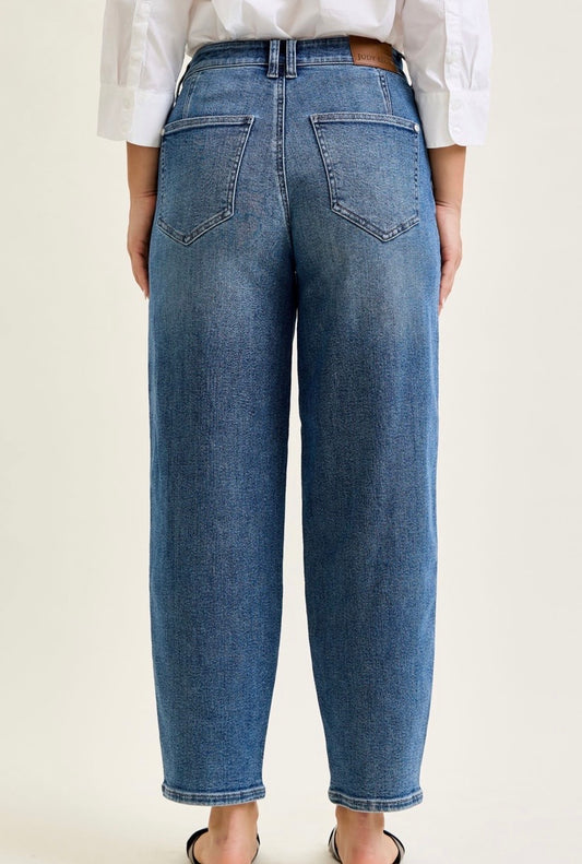 Judy Blue High Waisted R.M. Barrel Jeans - 881152