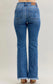 Judy Blue High Waisted Boot Cut Fray Hem Jeans - 82686