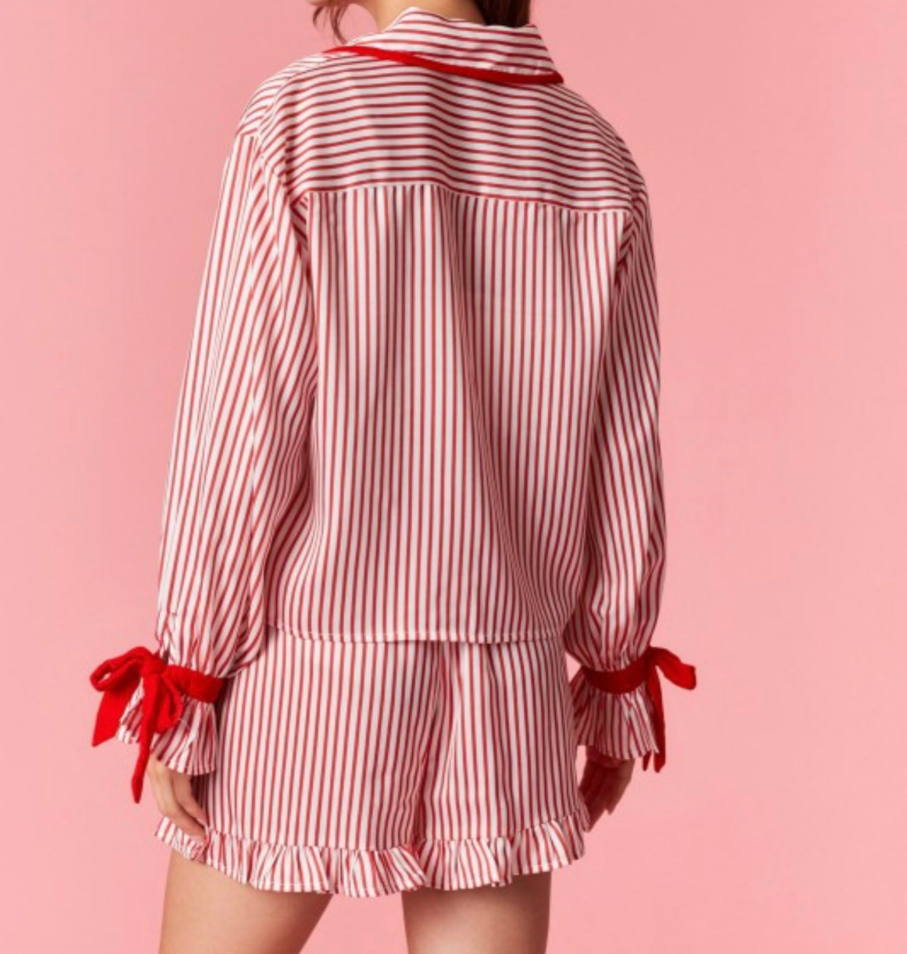 Christmas Candy Striped Pajama Set
